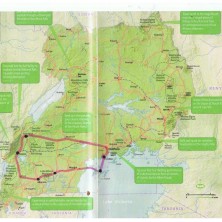 kaart uganda route